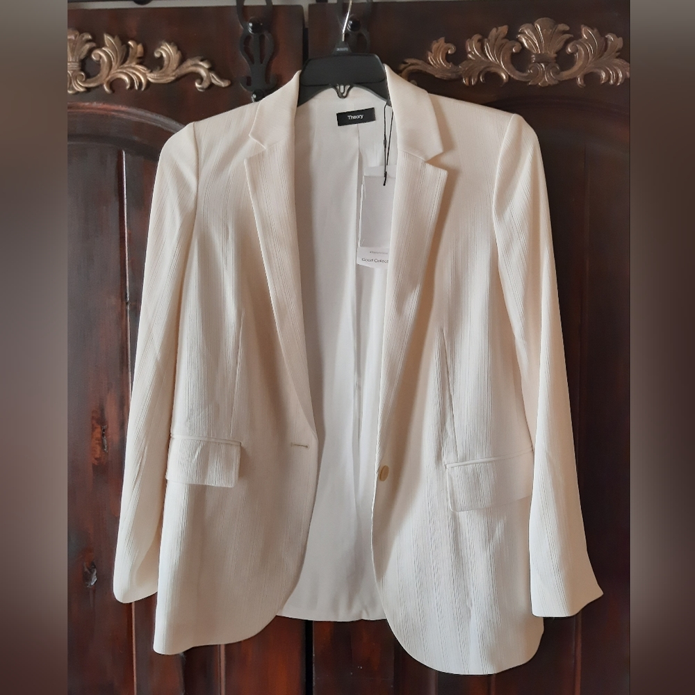 Theory Admiral Stripe blazer